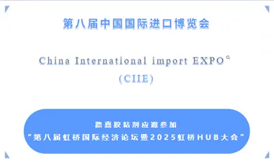 Panoramski pogled na 8. CIIE: globalno središče virov, forum Luja Adhesives r...